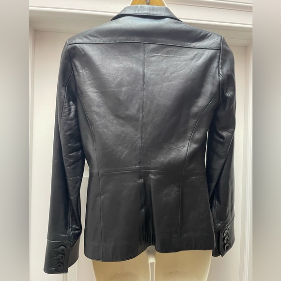 Wilson’s leather pelle studio black leather jacket. - Picture 4 of 4